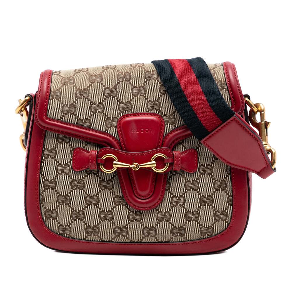 Gucci Lady Web Shoulder Bag Gg Canvas #260320G10B